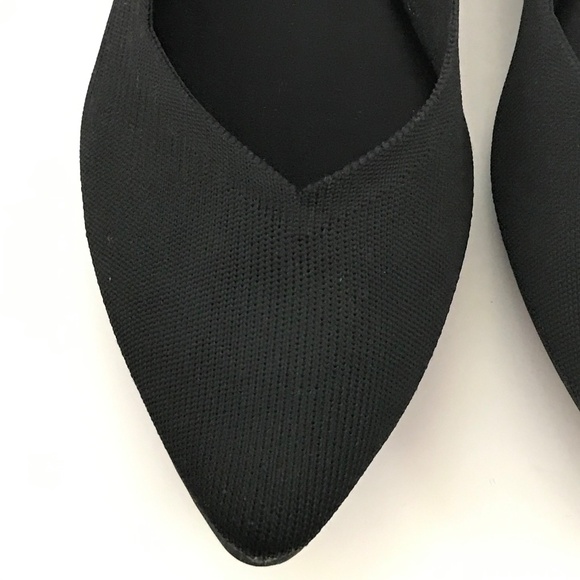 MIA Kerrie Point Toe Knit Flats Black Women’s Size 11 - Picture 8 of 16